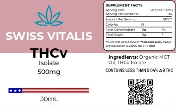 Slim bloom Essence THCv 500mg Isolate Oil