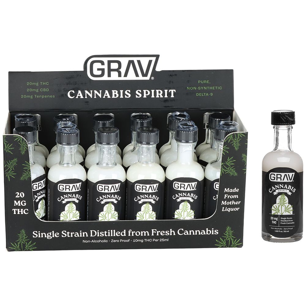 GRAV Midnight Bloom Petite D9 THC Spirits - 20mg / 50ML 12ct